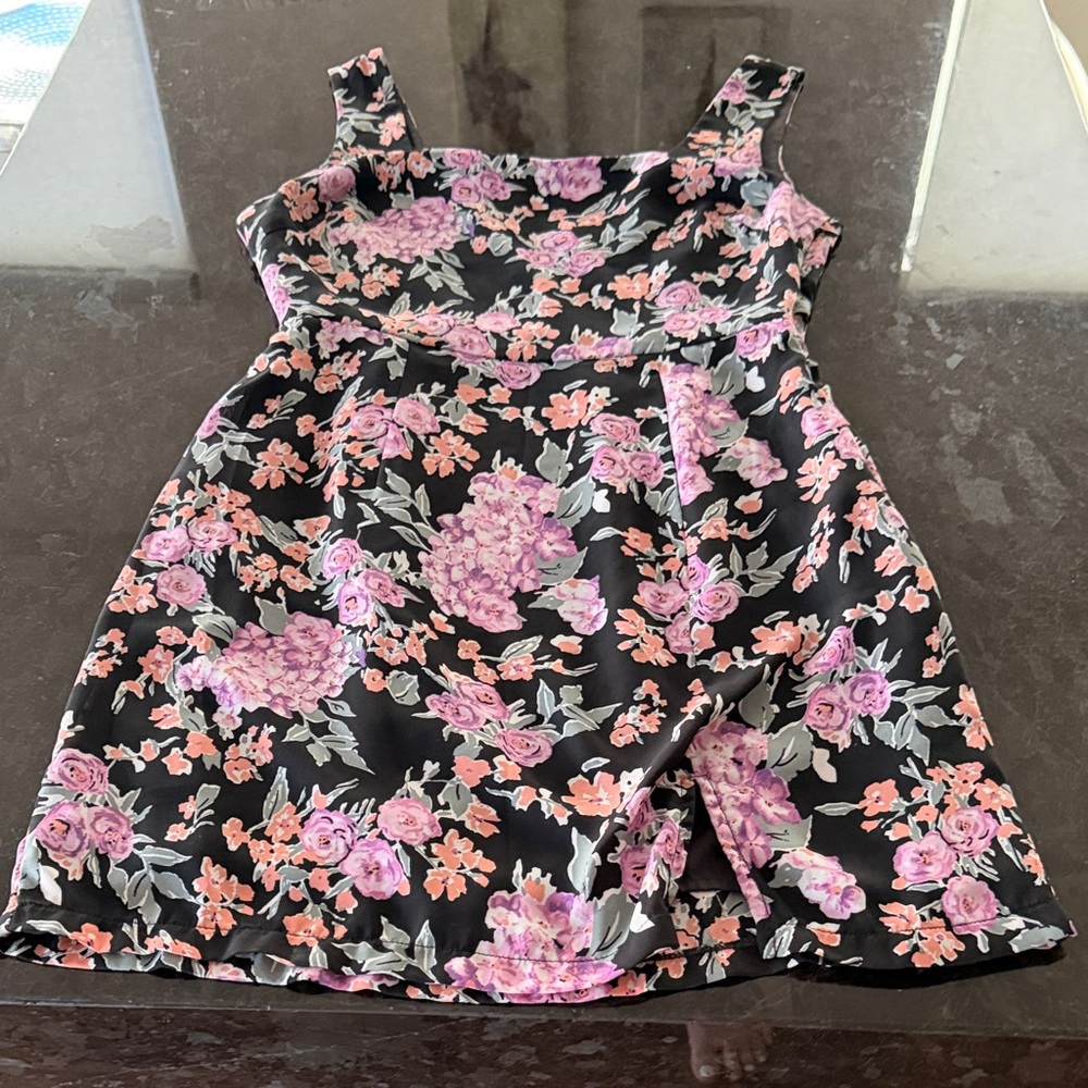 Floral square neck dress from ASOS